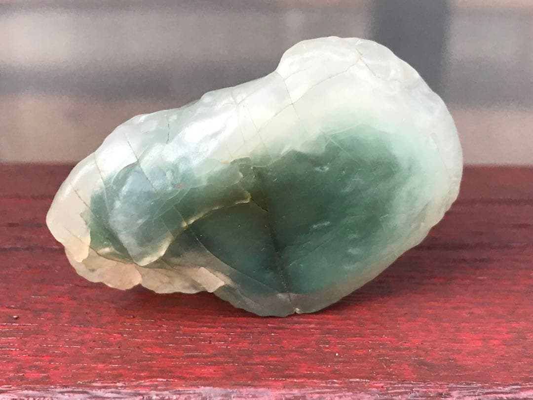 ゴビ石−1416 ゴビ瑪瑙　原石　緑