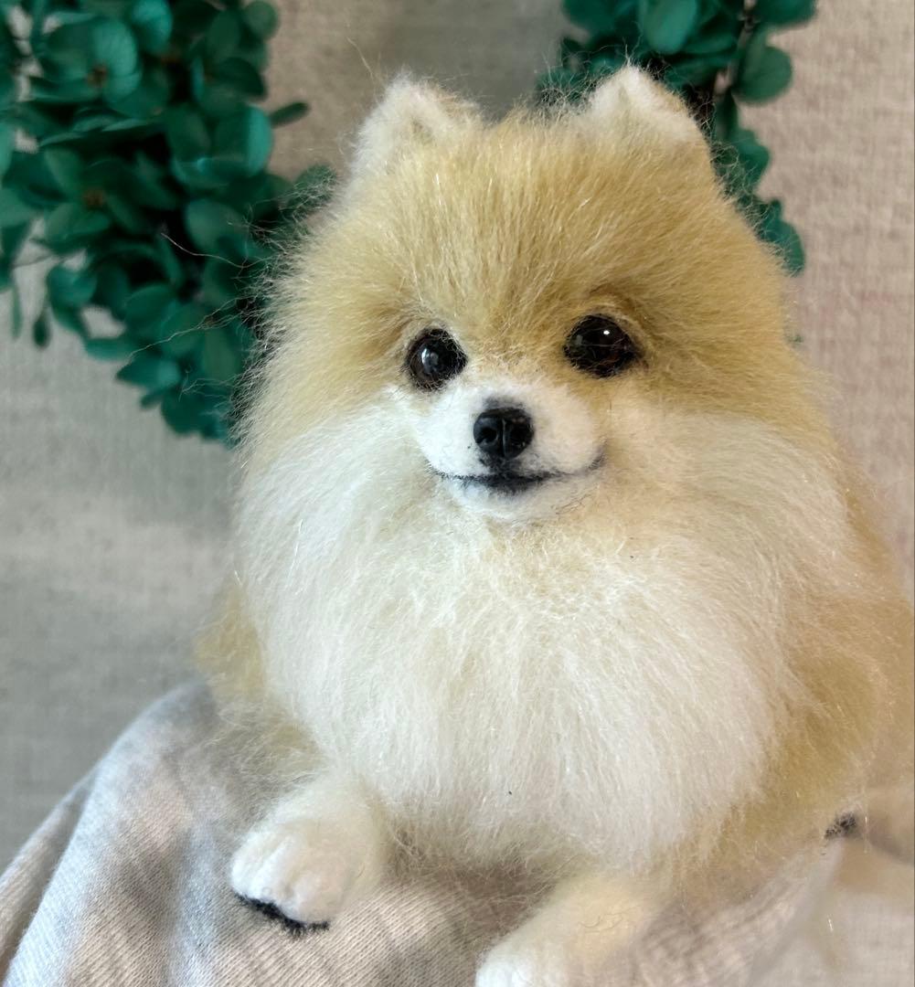 ginjiri羊毛フェルトオーダー　 わんちゃん全身　ケース付