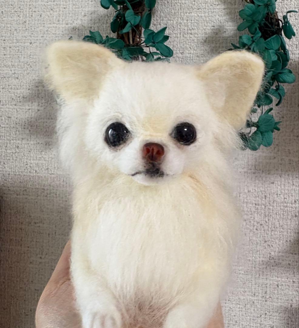 ginjiri羊毛フェルトオーダー　 わんちゃん全身　ケース付