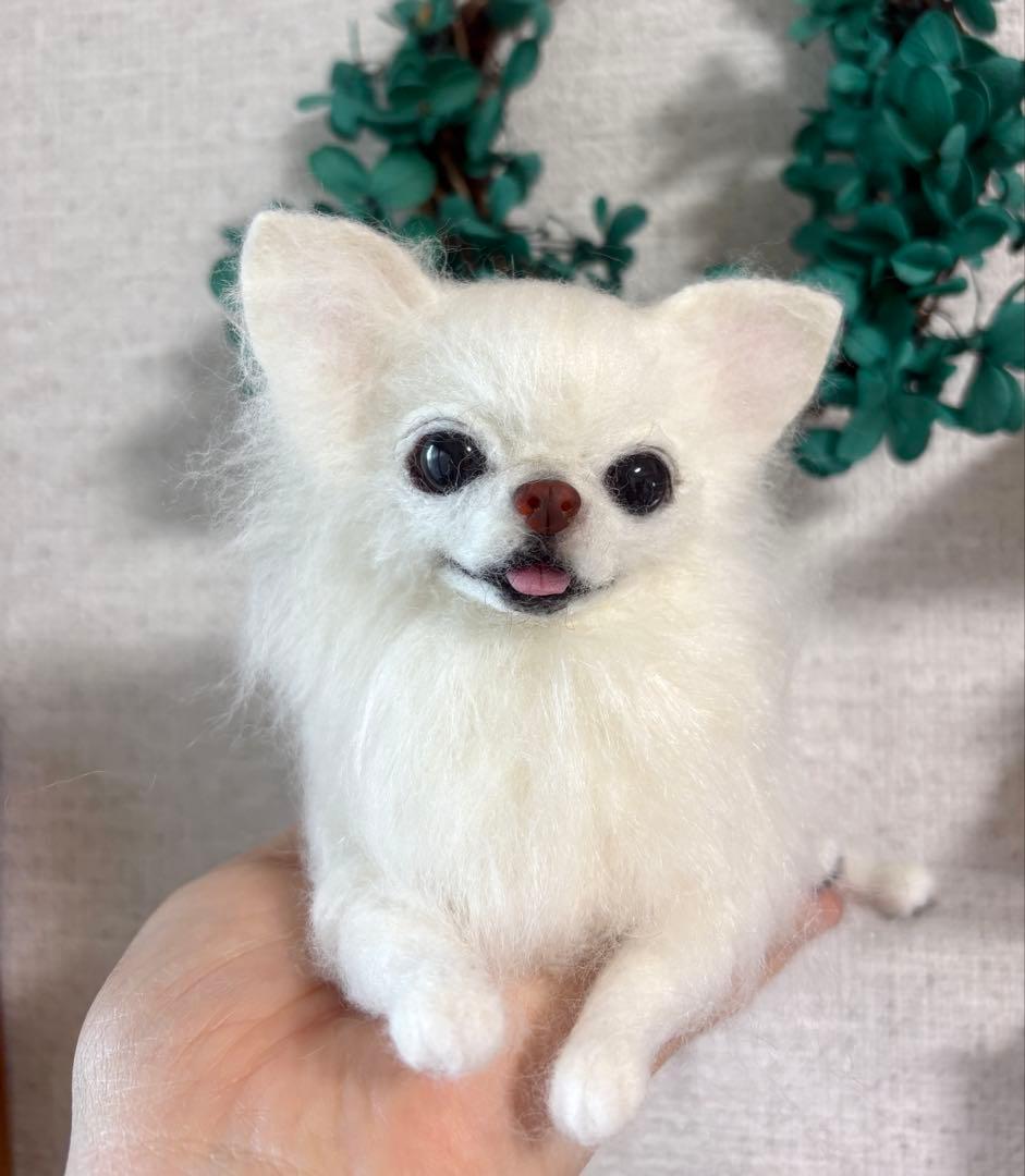 ginjiri羊毛フェルトオーダー　 わんちゃん全身　ケース付