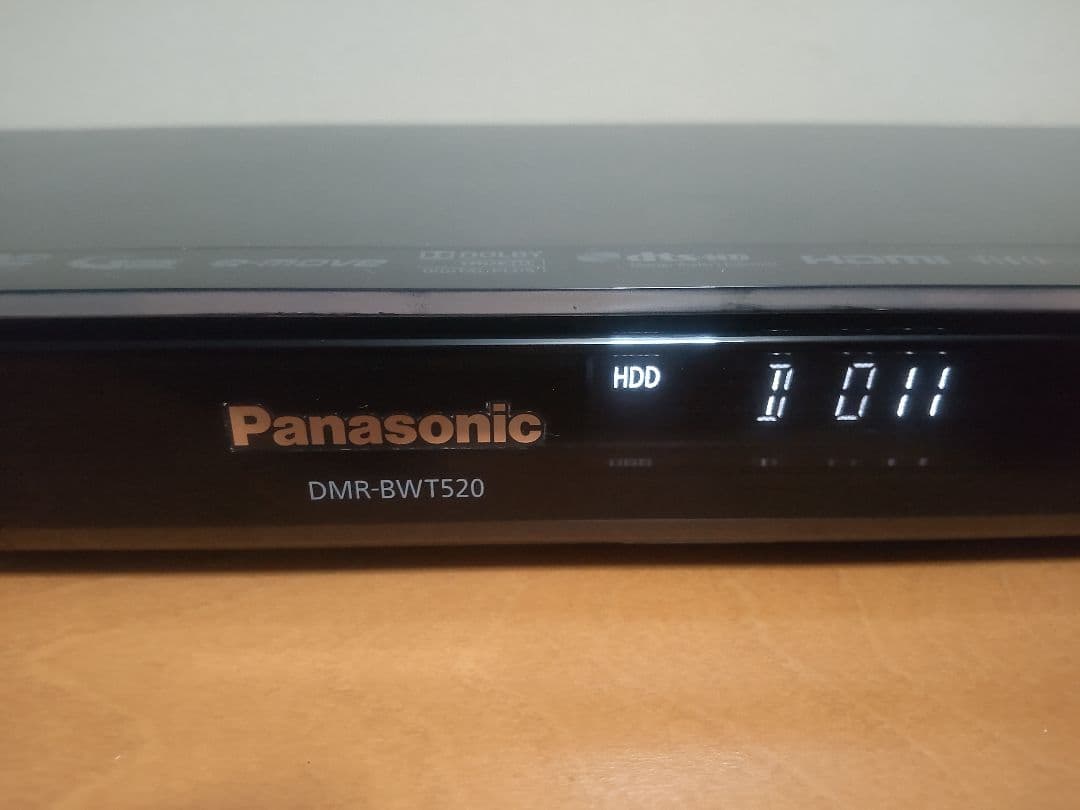 パナソニック　DIGA DMR―BWT520 500GB→1TB プチメンテ済み