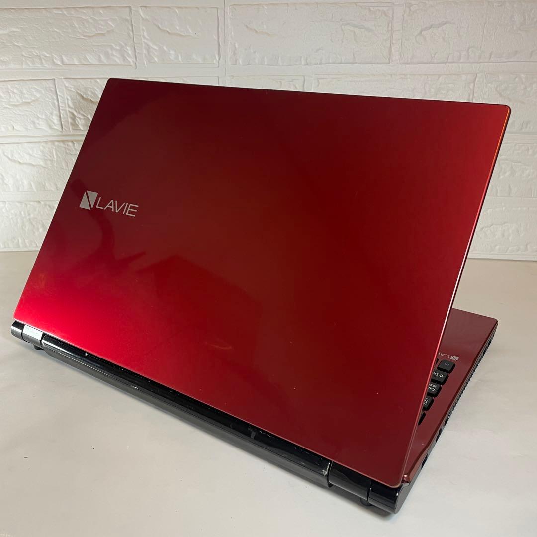【限定1台】NEC LAVIE ☆レッド☆新品SSD☆すぐ使える☆ブルーレイOK