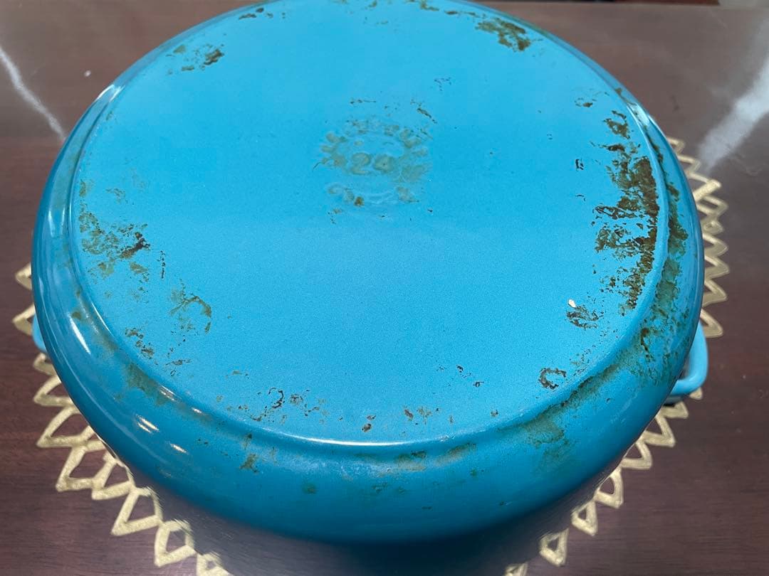 Le Creuset ルクルーゼ 両手鍋 24cm カリビアンブルー