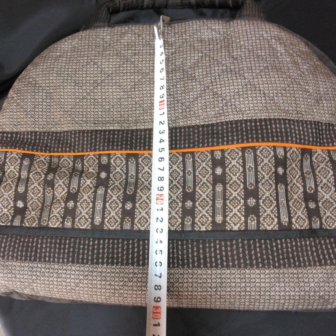 大島紬ハンドメイド　泥大島　古布ハンドメイド　着物リメイク　正絹　ボストンバッグ