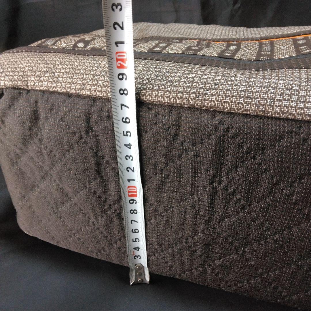 大島紬ハンドメイド　泥大島　古布ハンドメイド　着物リメイク　正絹　ボストンバッグ