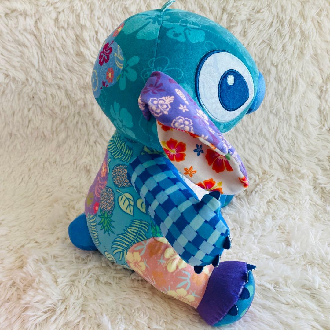 【新品未使用】ディズニー スティッチ&エンジェル 限定品ぬいぐるみ パッチワーク