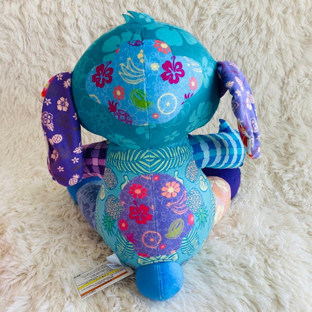 【新品未使用】ディズニー スティッチ&エンジェル 限定品ぬいぐるみ パッチワーク