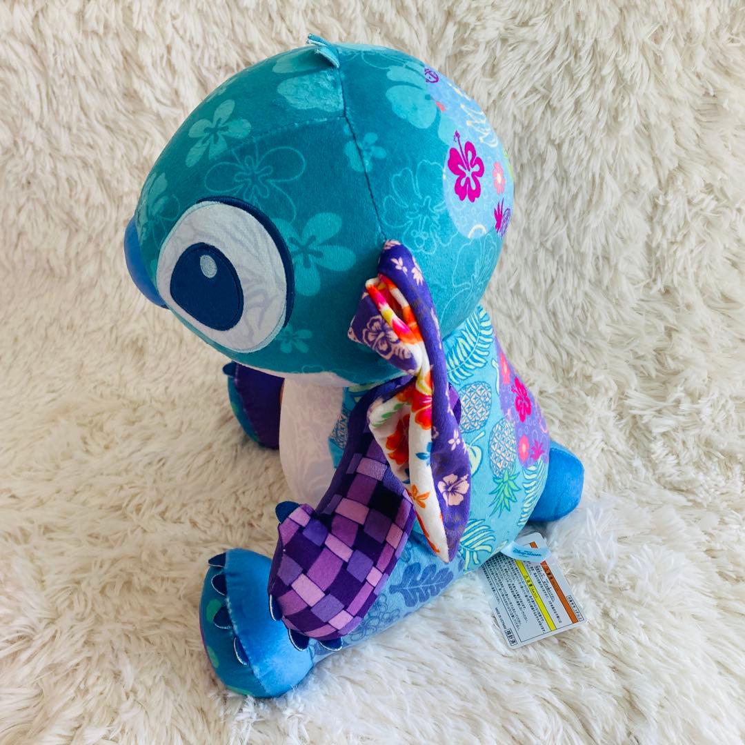 【新品未使用】ディズニー スティッチ&エンジェル 限定品ぬいぐるみ パッチワーク