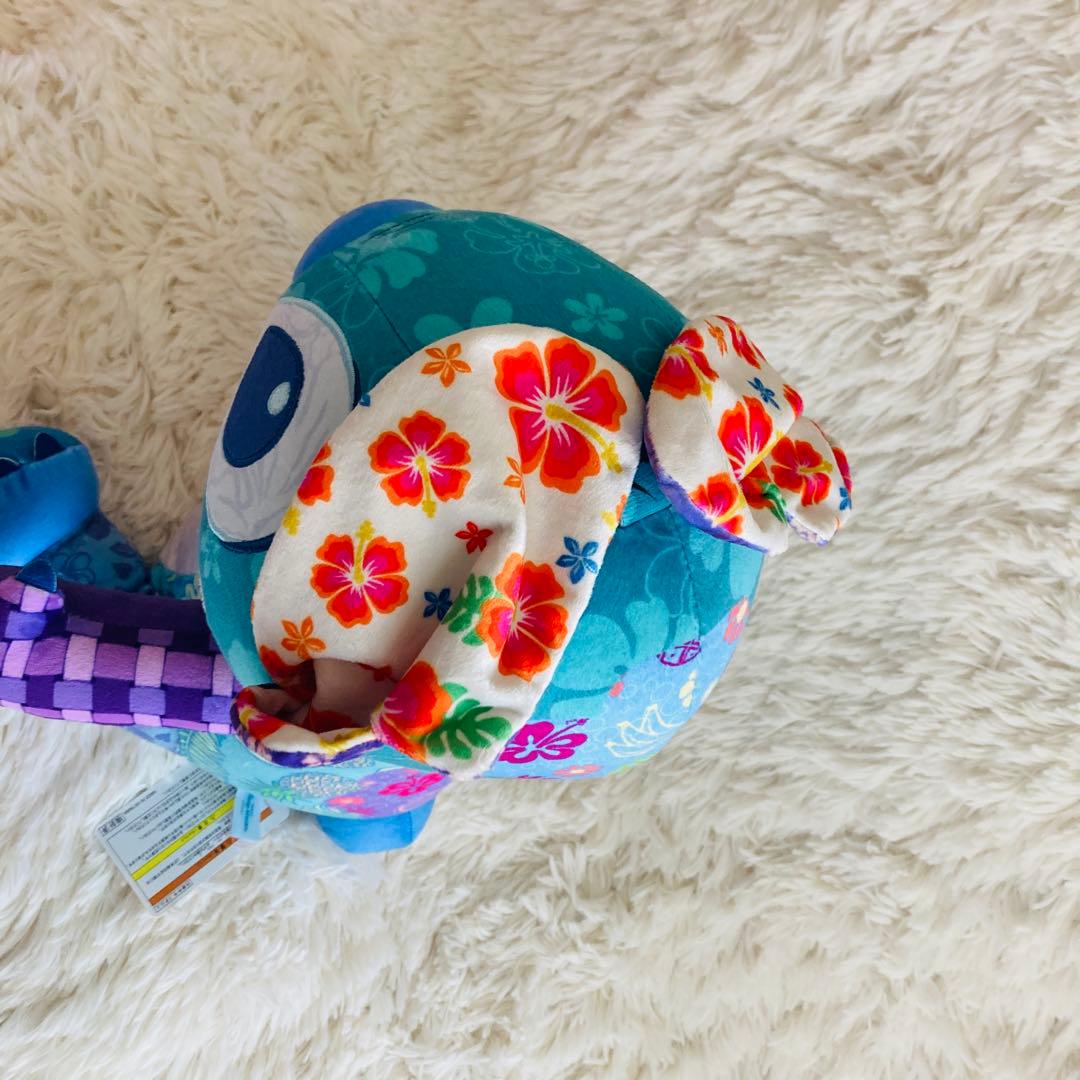 【新品未使用】ディズニー スティッチ&エンジェル 限定品ぬいぐるみ パッチワーク