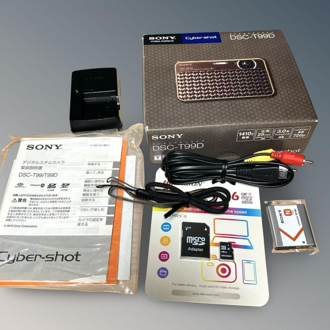 【極美品】SONY サイバーショット DSC-T99D ゴールド ソニー