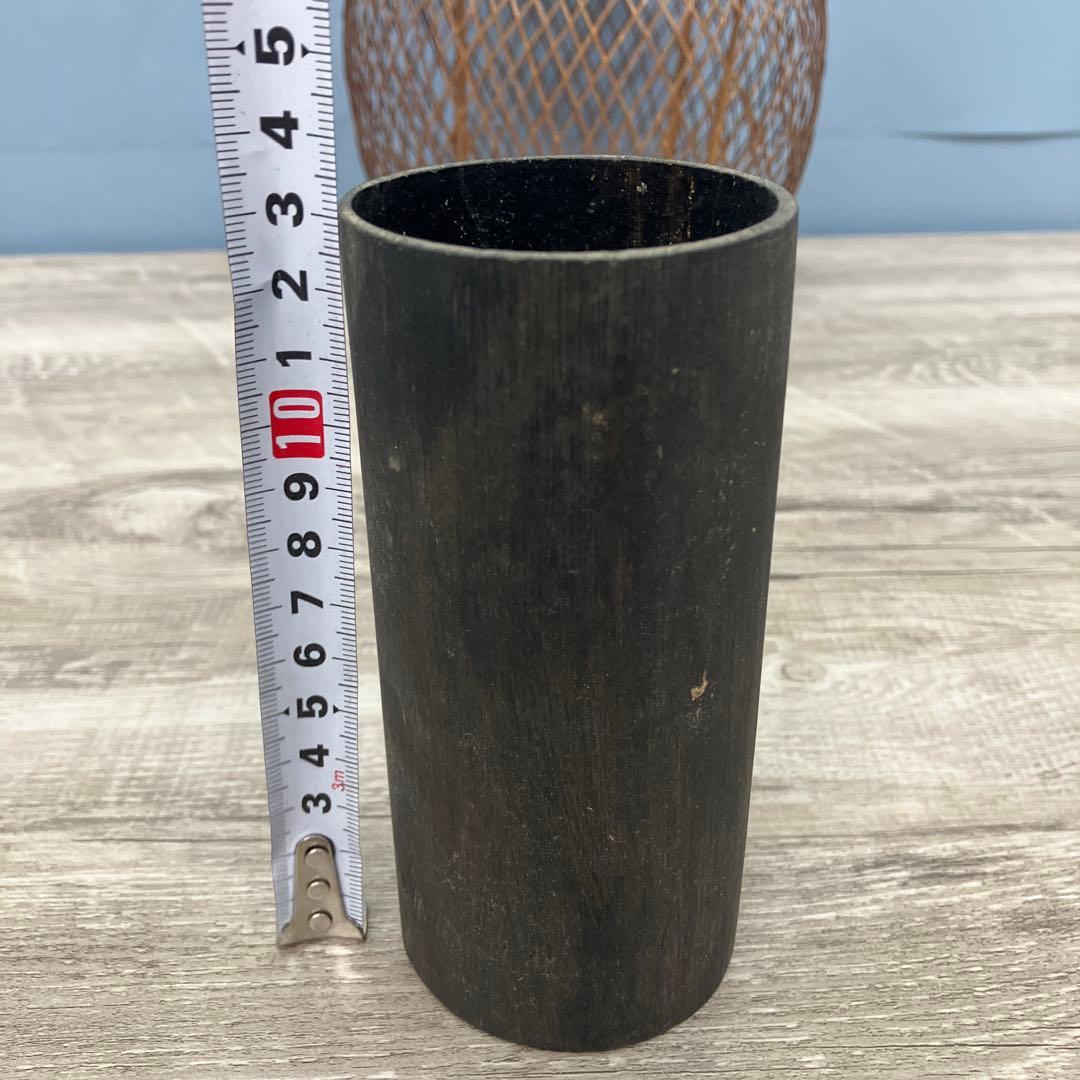 D-壁 竹細工 花籠 花器 伝統工芸 網代編み 置物 竹細工 花籠 花器 竹編み
