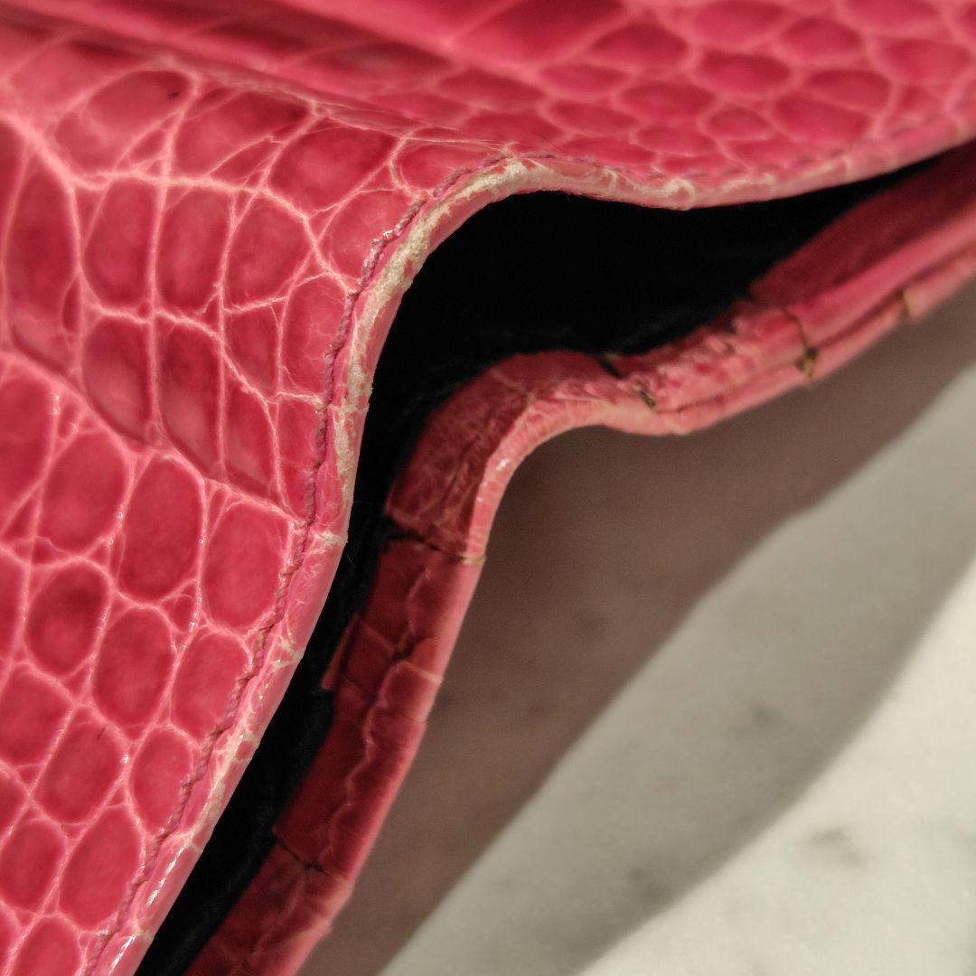 G.PARAPIN　パラピニ　がま口　財布　本クロコ　クロコダイル　パラピーニ