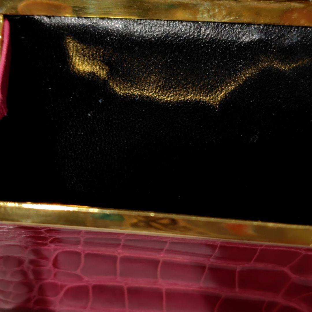 G.PARAPIN　パラピニ　がま口　財布　本クロコ　クロコダイル　パラピーニ