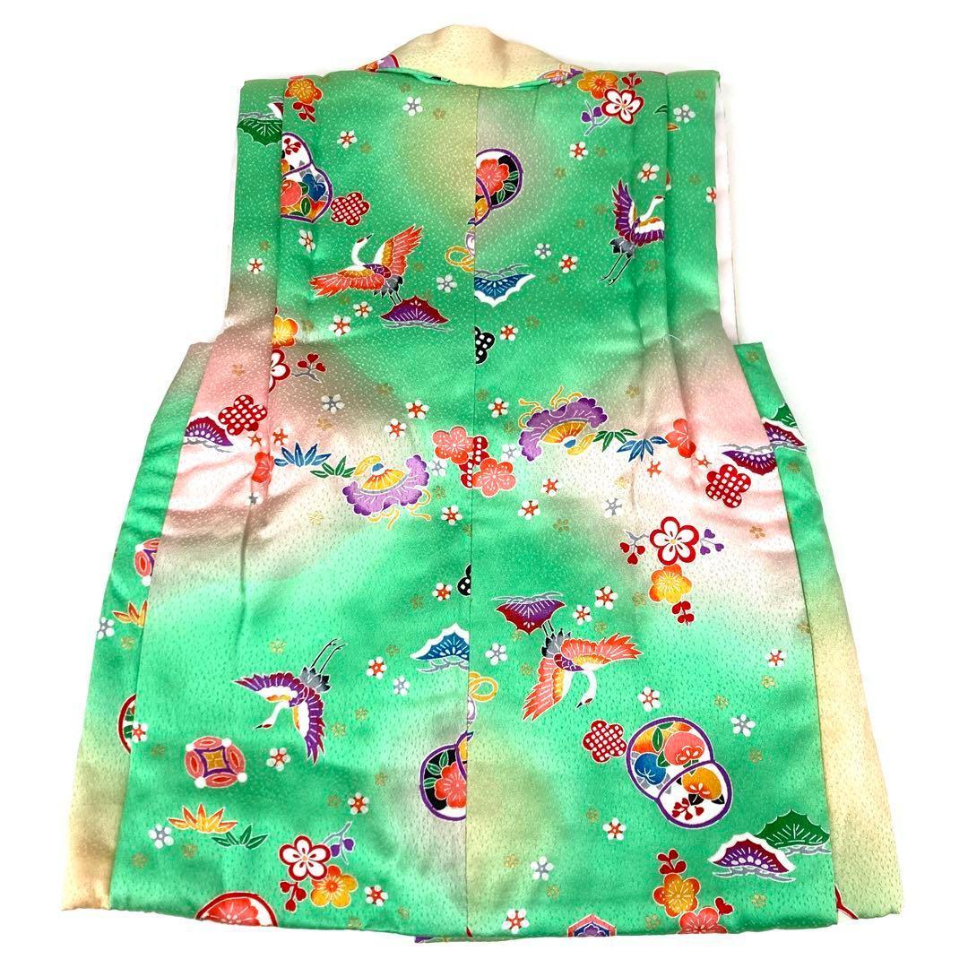 【着物と帯 時流】O2456ys◇七五三 3才女の子着物&被布コート正絹 未使用