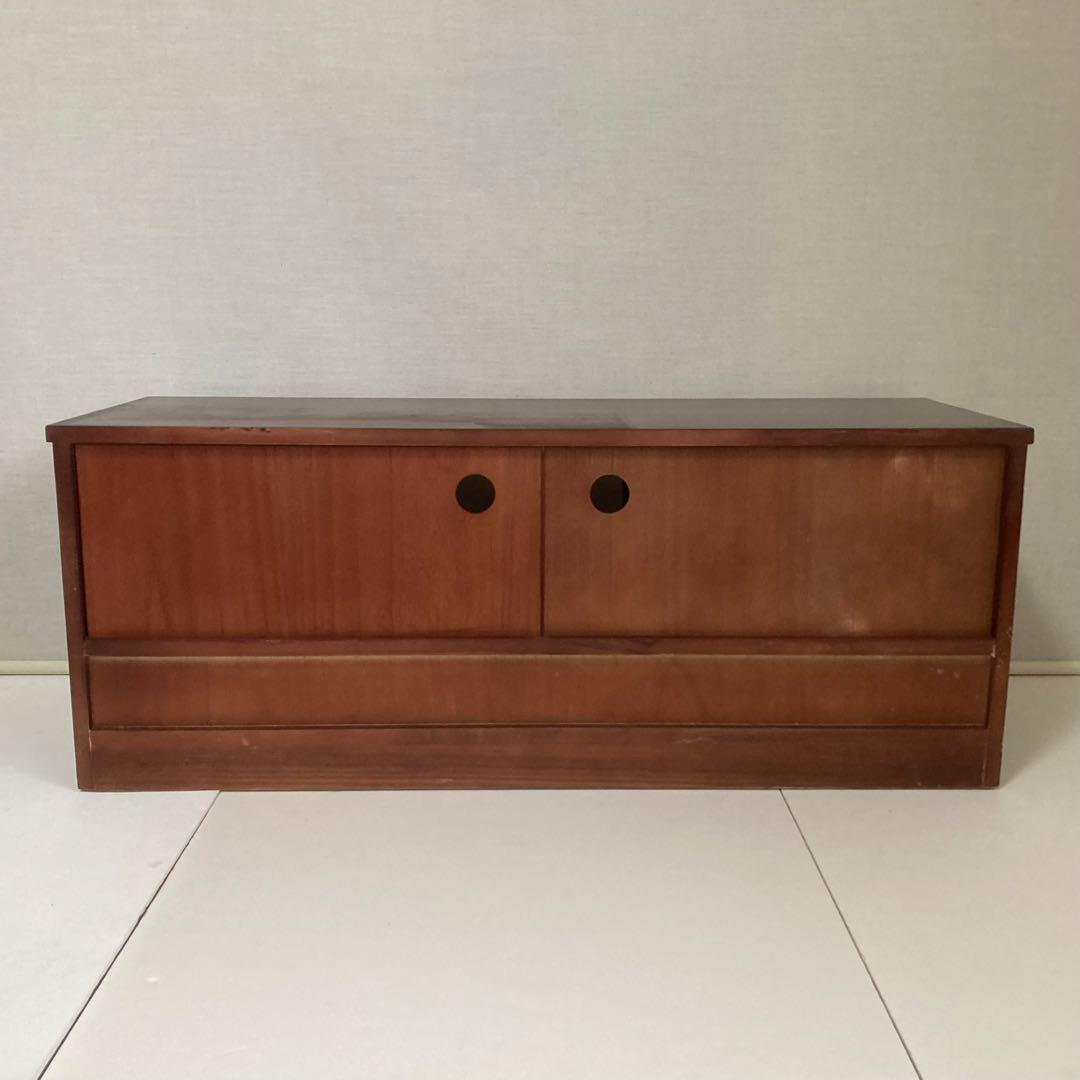 ローボード チェスト 引き出し テレビ台 飾り棚 箪笥 収納 木製 民芸調