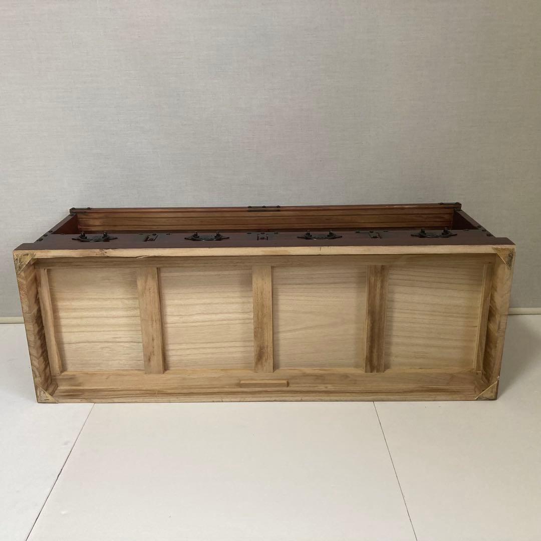 ローボード チェスト 引き出し テレビ台 飾り棚 箪笥 収納 木製 民芸調