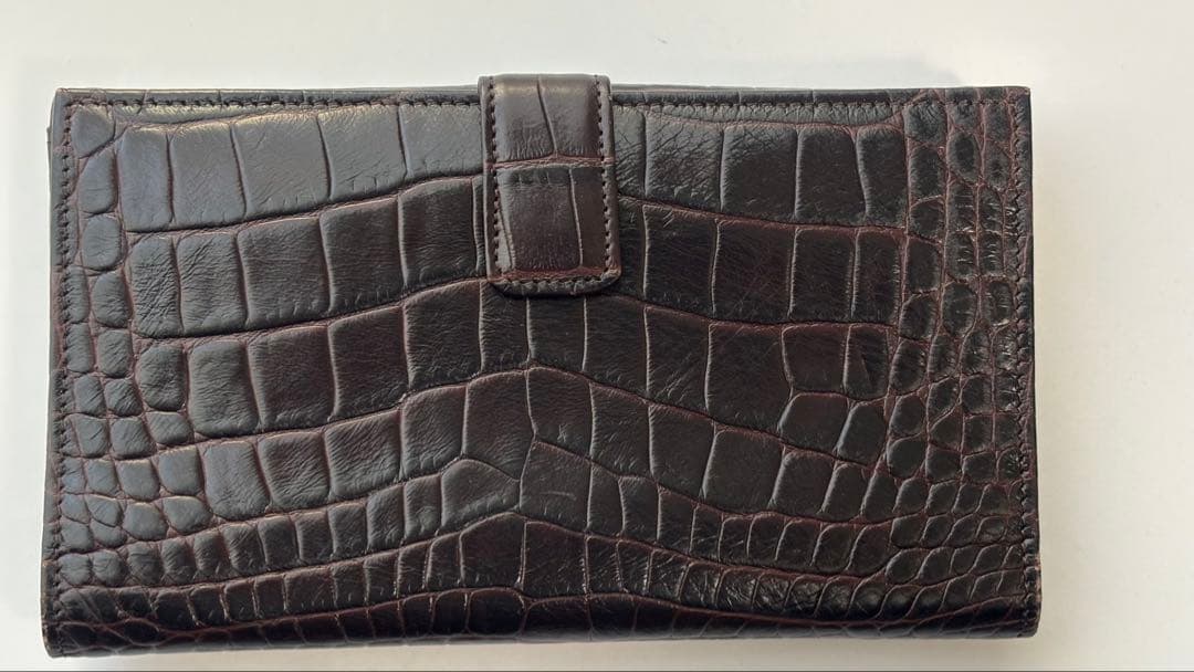 ★LONGCHAMP ロンシャン クロコ型押し 長財布 レザー 未使用★