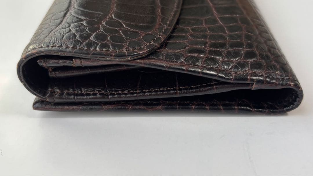 ★LONGCHAMP ロンシャン クロコ型押し 長財布 レザー 未使用★