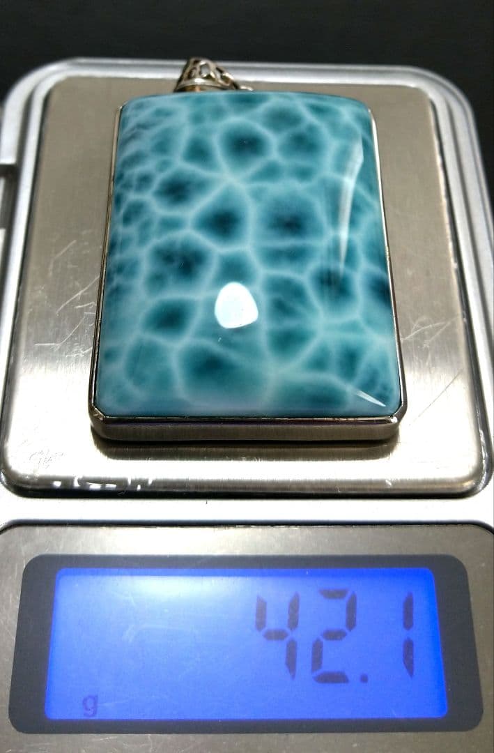 【プレミアム品質】ラリマー ペンダントトップ　コレクション品　美品　希少　レア