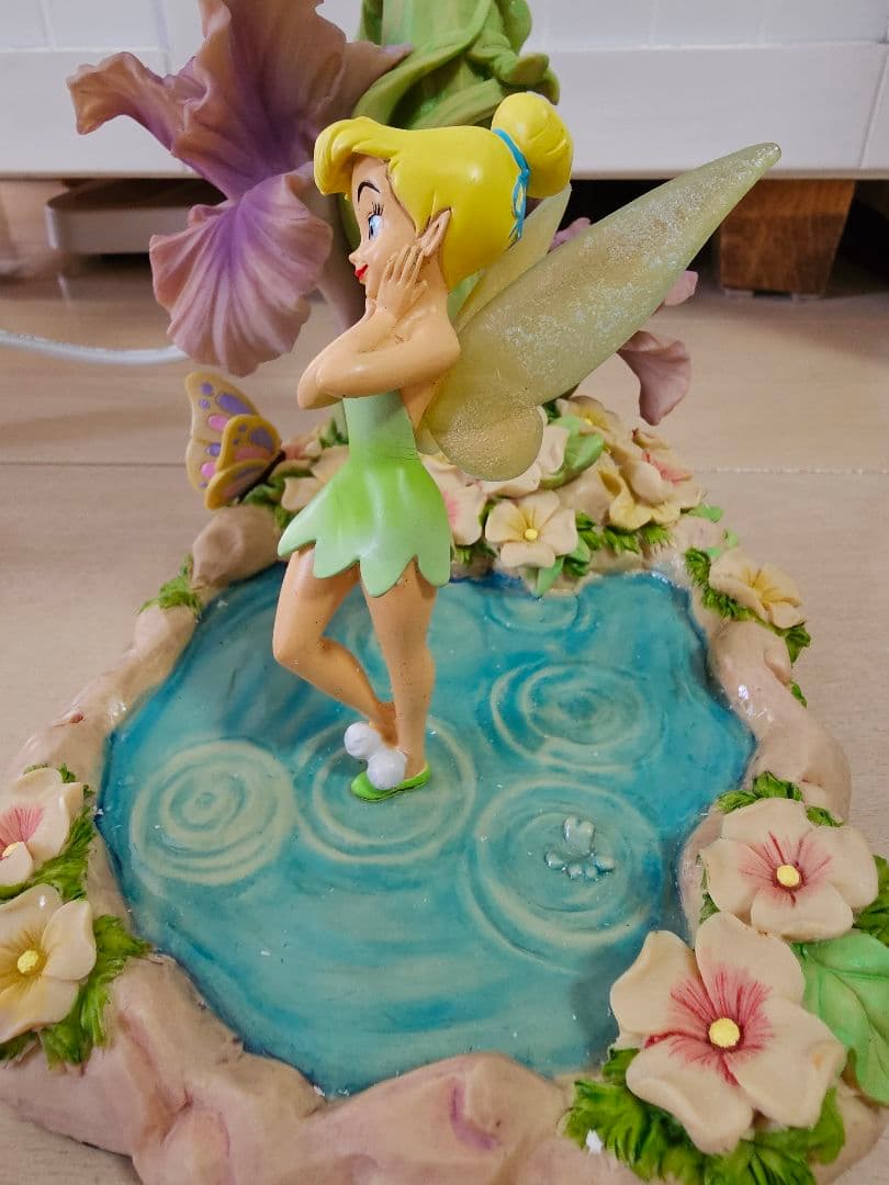ティンカーベル　ランプ　ライト　ディズニー　置物　フラワー　花　レア　フェアリー