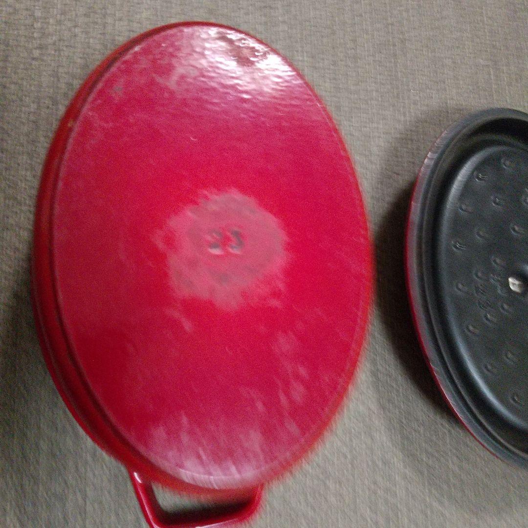 STAUB LA COCOTTE 赤 オーバル型鍋　両手鍋　23cm