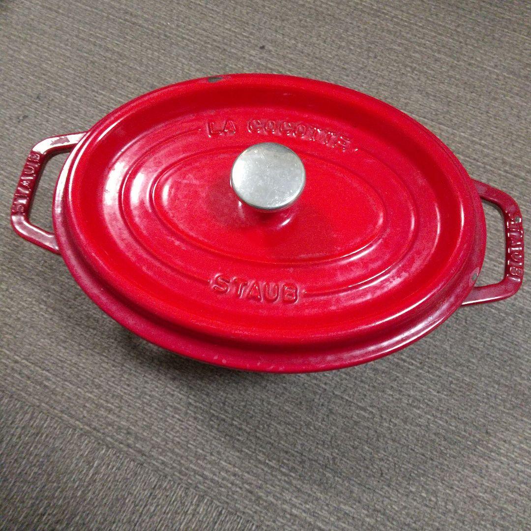 STAUB LA COCOTTE 赤 オーバル型鍋　両手鍋　23cm