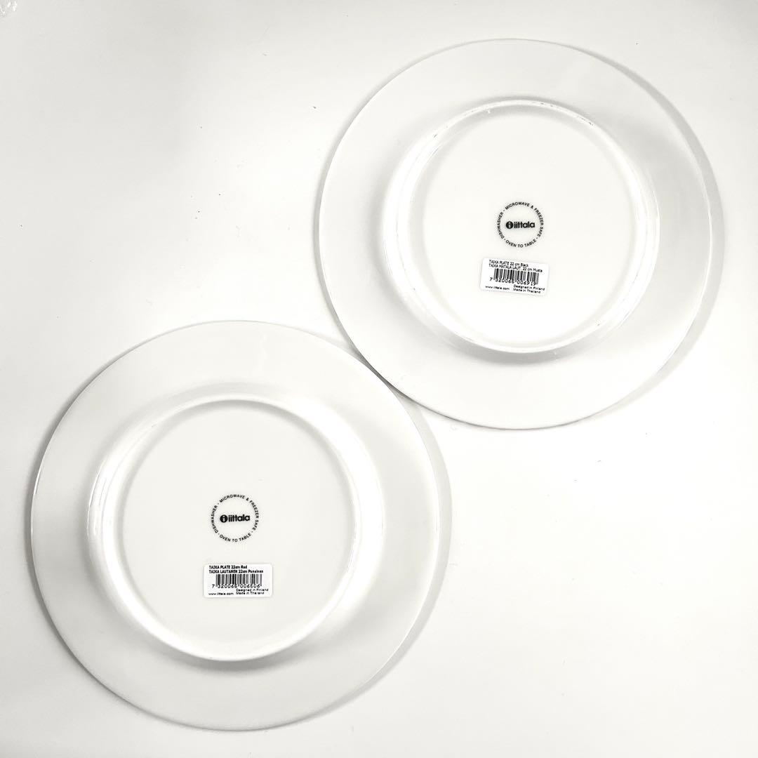 新品アラビアARABIA タイカ プレート22cm ブラック赤 レッド 冬季限定