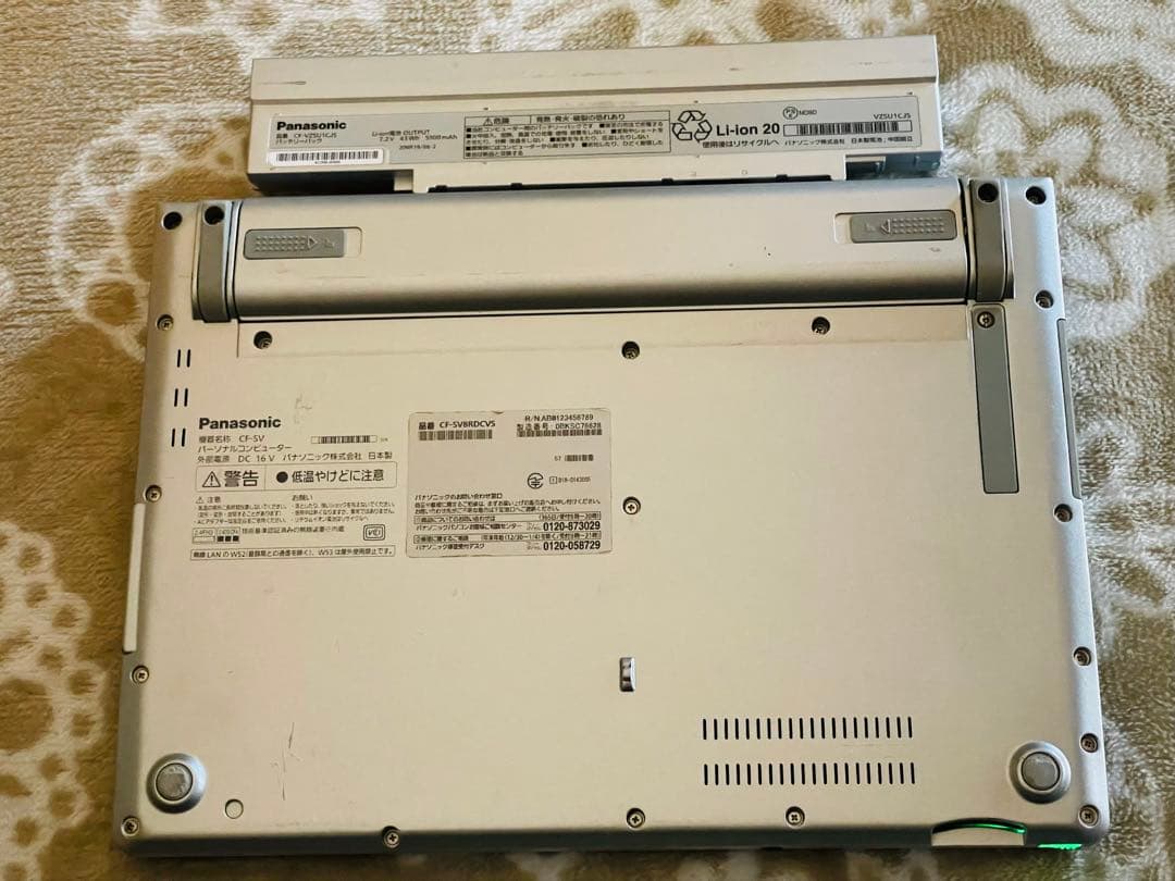 レッツノート バッテリー2本 CF-SV8 i5第8世代 8GB SSD256