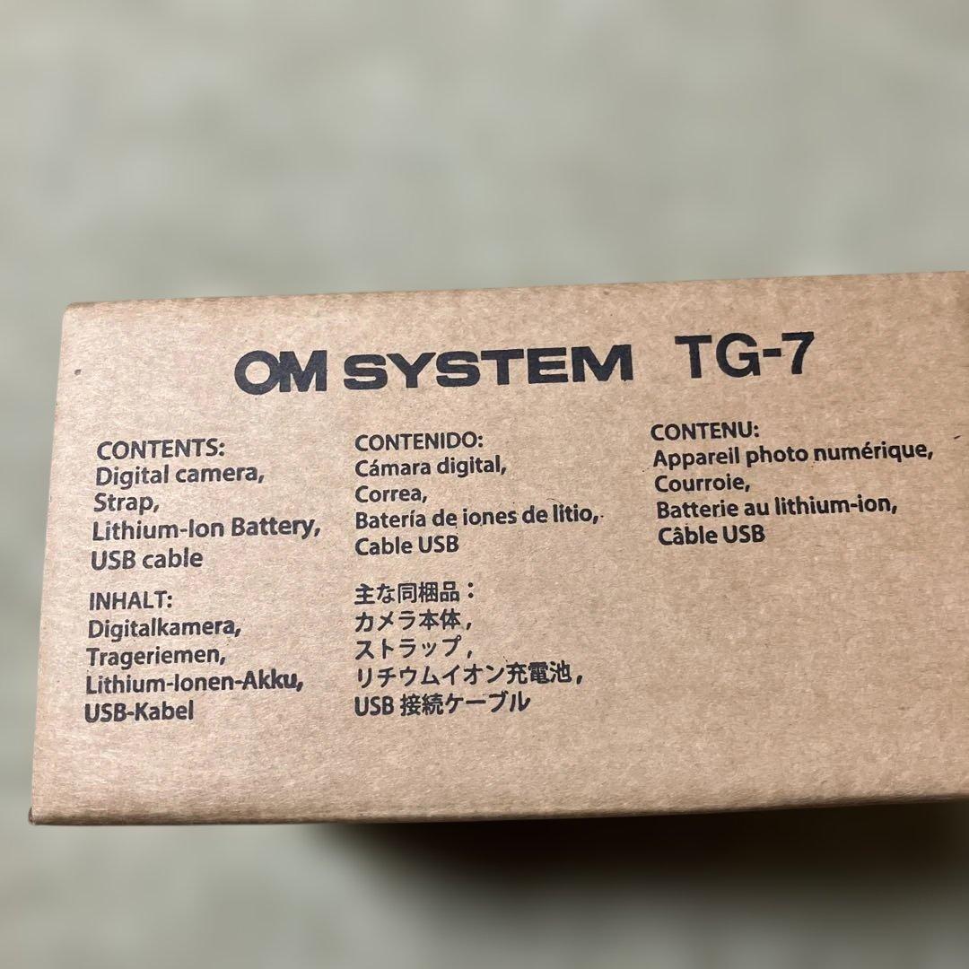 【新品】OM SYSTEM TG-7デジタルカメラ 黒色 ブラック