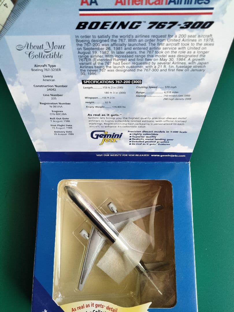 Gemini B767-300 限定版 Polished 1:400