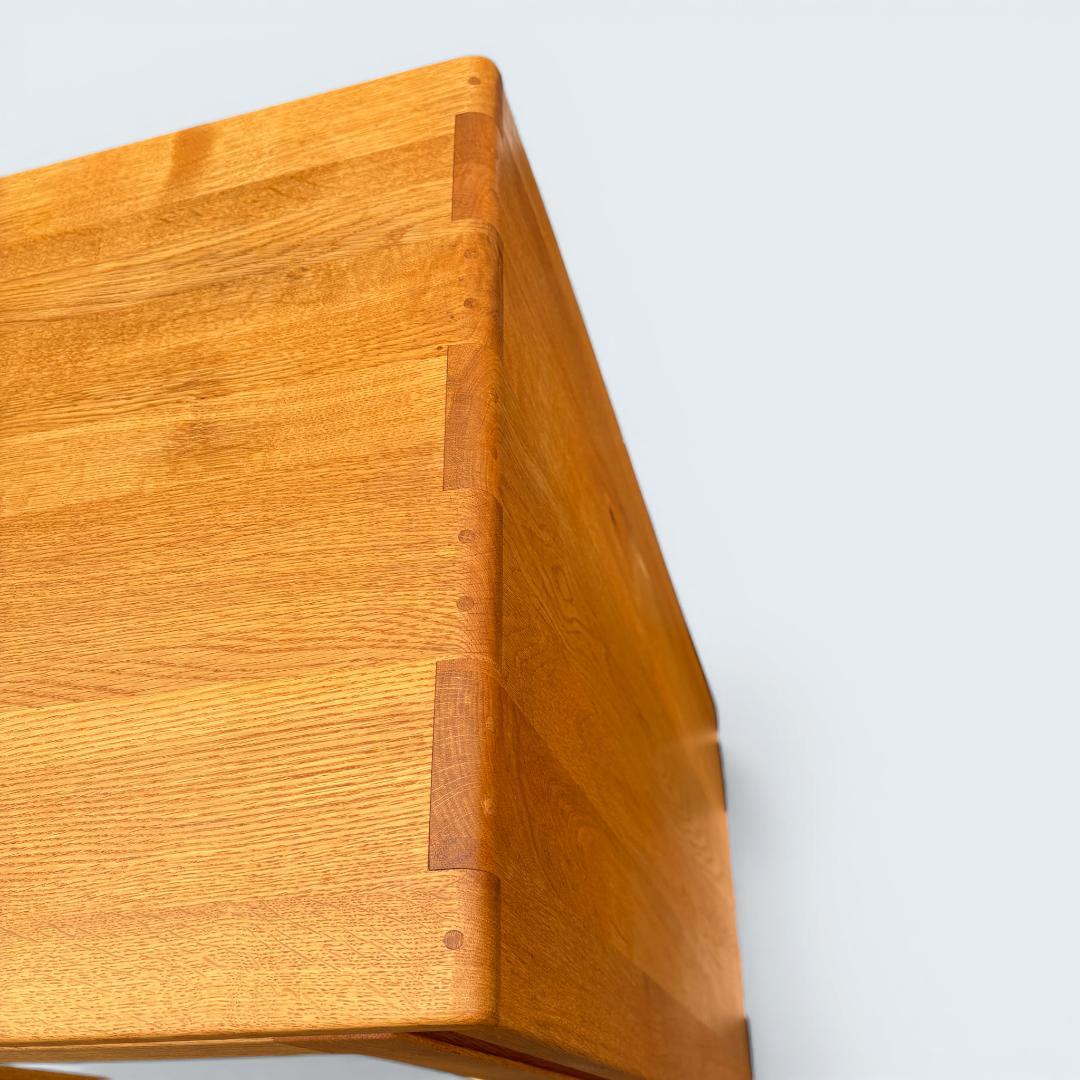 起立木工 天然木 キャビネット 食器棚 本棚 オーク材 北欧風