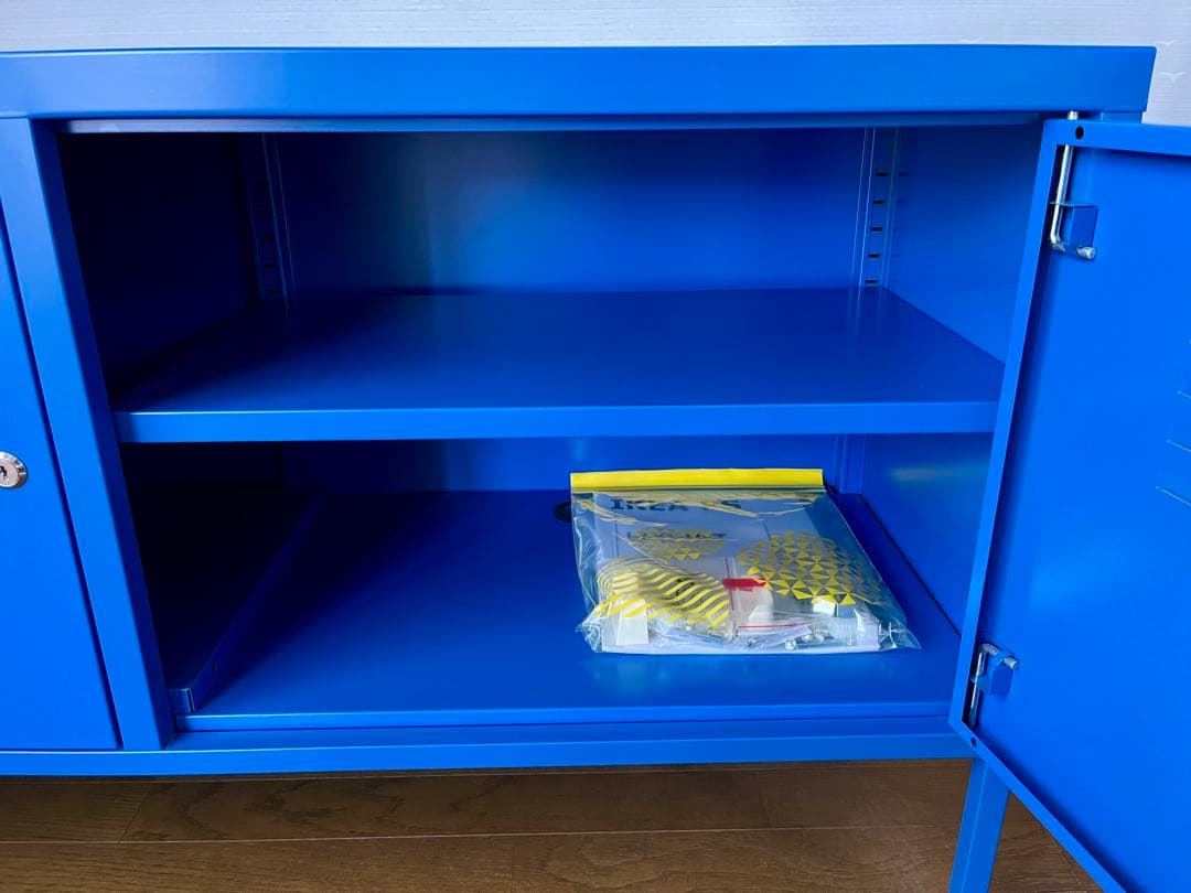 IKEA イケア PS キャビネット ブルー 青 廃盤 インダストリアル