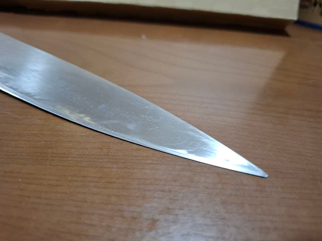 本職用　牛刀 全長39.5cm 刃渡り26.6cm 厚手 料理包丁