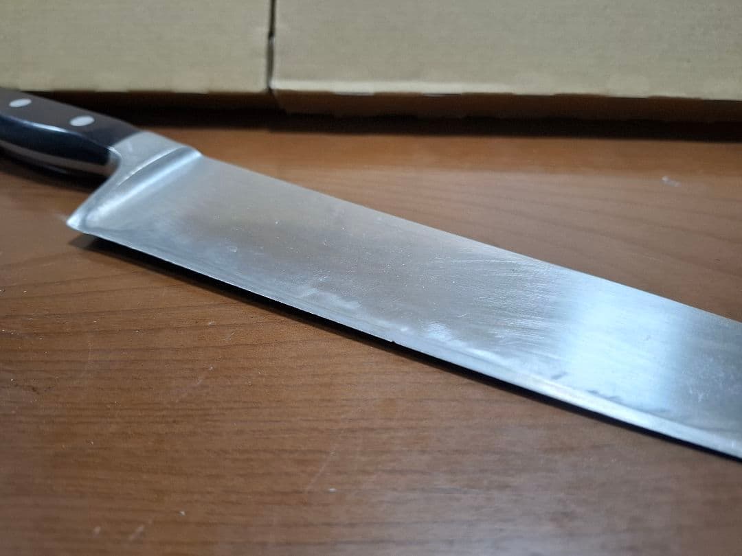 本職用　牛刀 全長39.5cm 刃渡り26.6cm 厚手 料理包丁