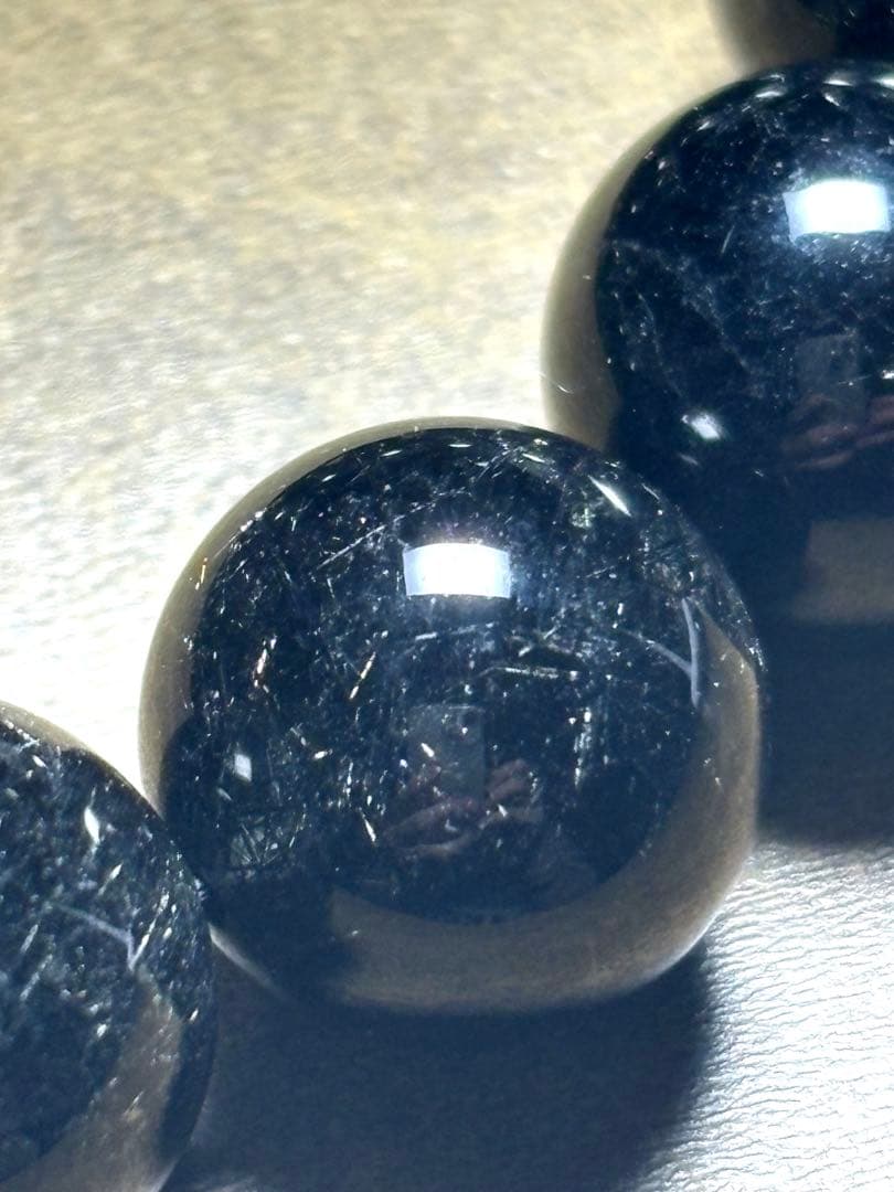 花火　ブラックルチルブレス大玉14㎜（新品未使用）ミチミチキラキラ　仕事運最強