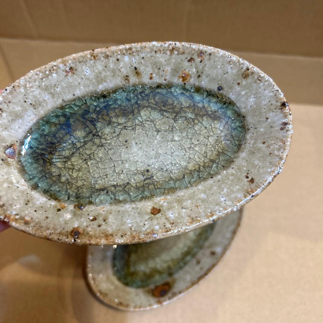 値下げ　新品　やちむん　宮城陶器　宮城正幸 オーバル皿　2個セット