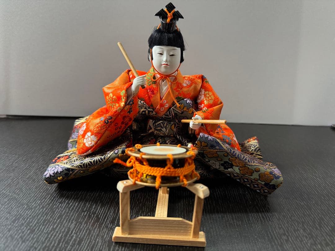 豪華 日本伝統人形　京都豊泉作　有職「 五人囃子」 未使用年代もの