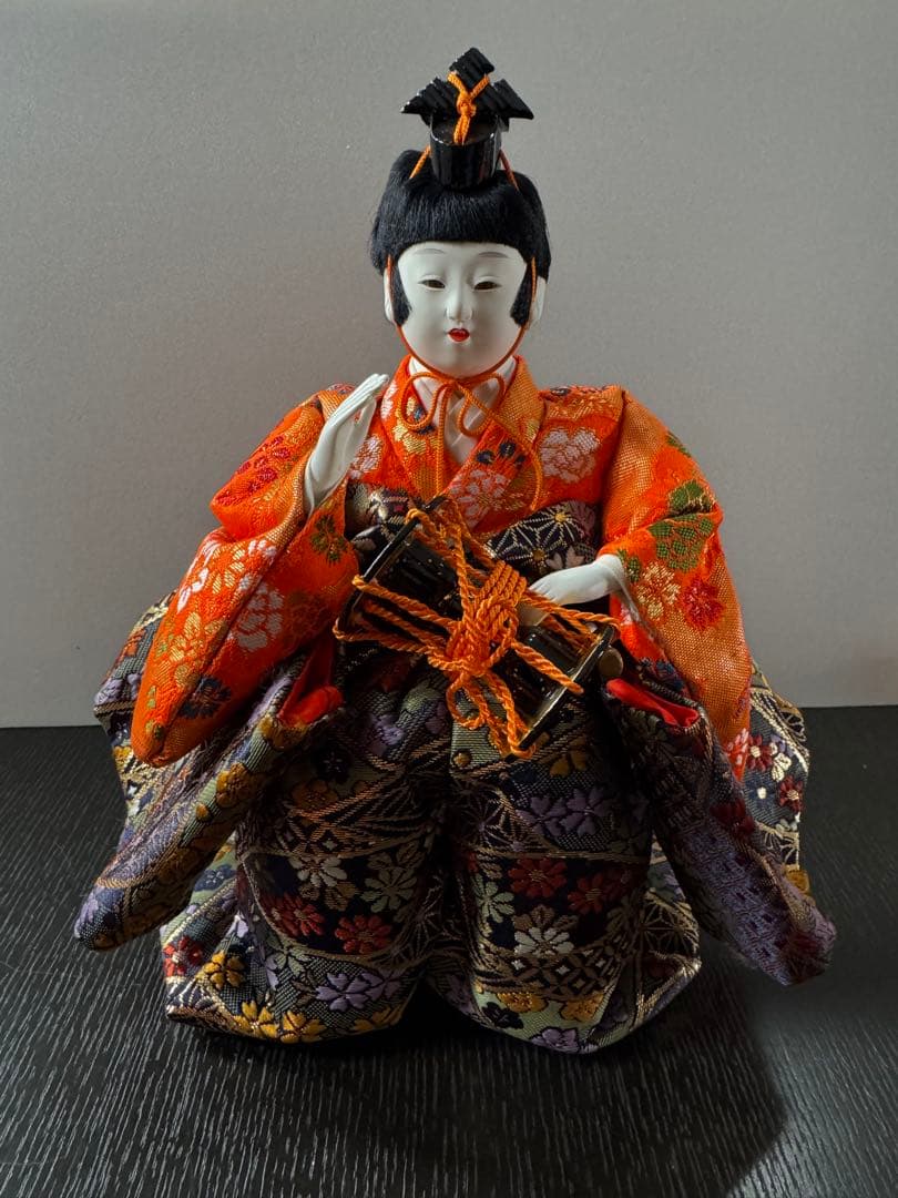 豪華 日本伝統人形　京都豊泉作　有職「 五人囃子」 未使用年代もの