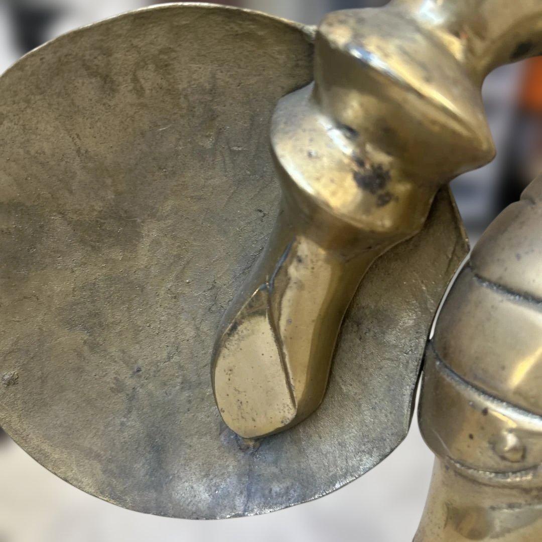 真鍮 西洋騎士 ナイト置物ブラス オブジェ アンティー インテリア ヴィンテージ