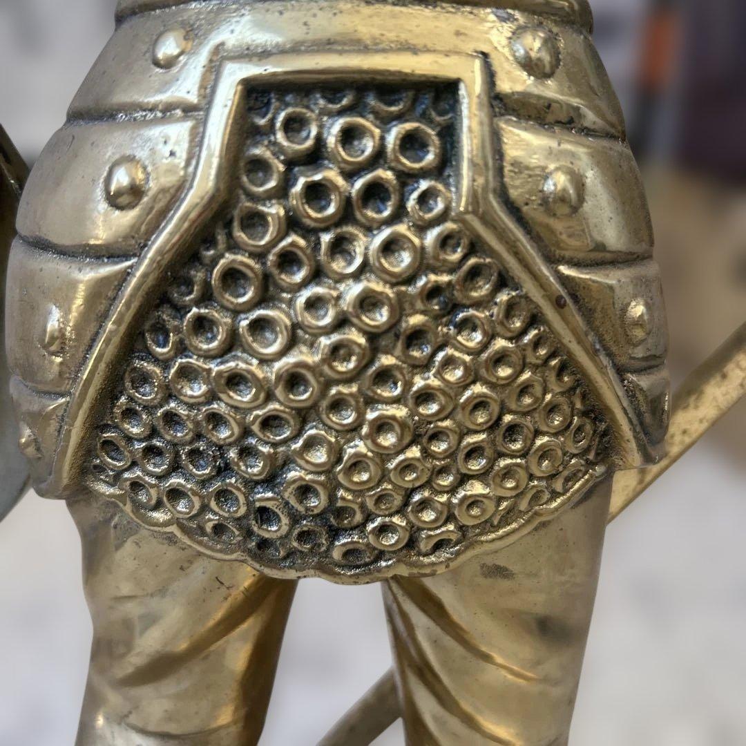 真鍮 西洋騎士 ナイト置物ブラス オブジェ アンティー インテリア ヴィンテージ