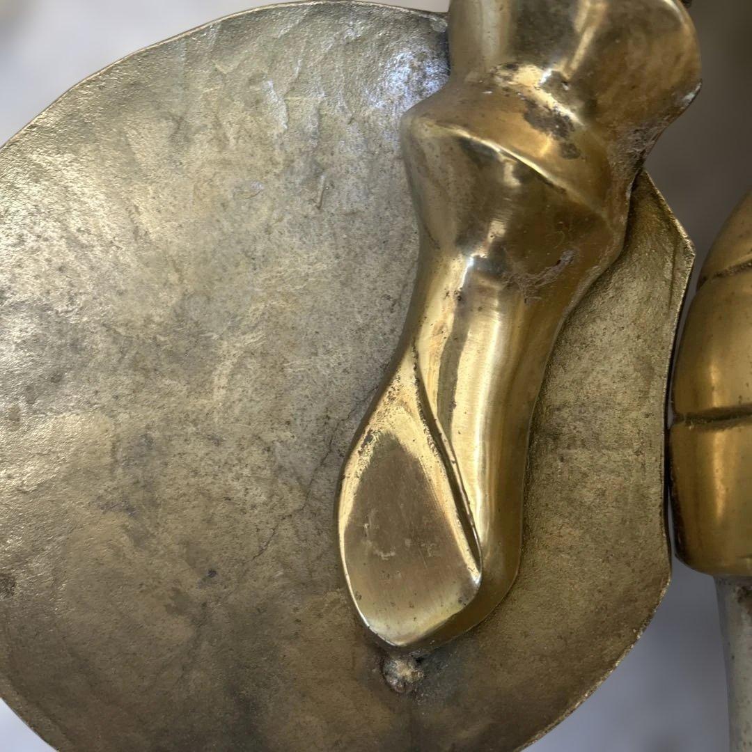 真鍮 西洋騎士 ナイト置物ブラス オブジェ アンティー インテリア ヴィンテージ