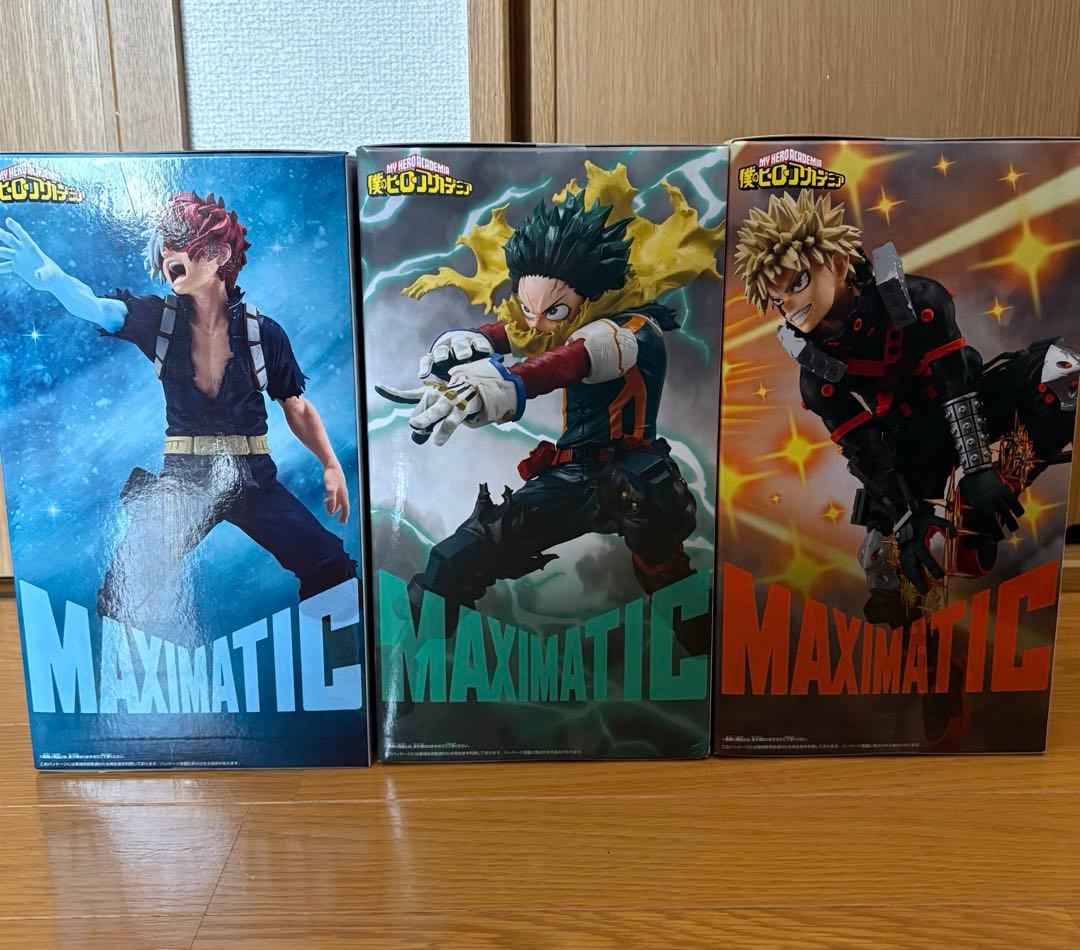 【未開封】MAXIMATIC フィギュア 3体セット 僕のヒーローアカデミア