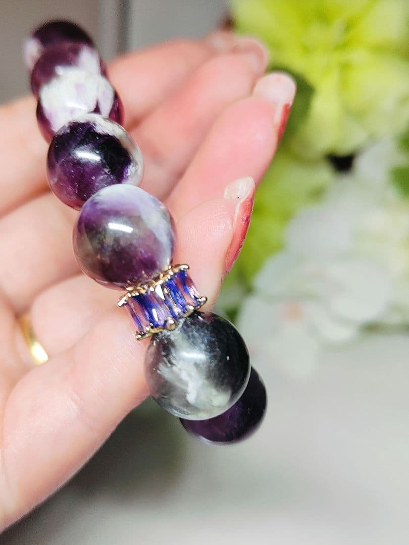 フェザーフローライト　ブレスレット