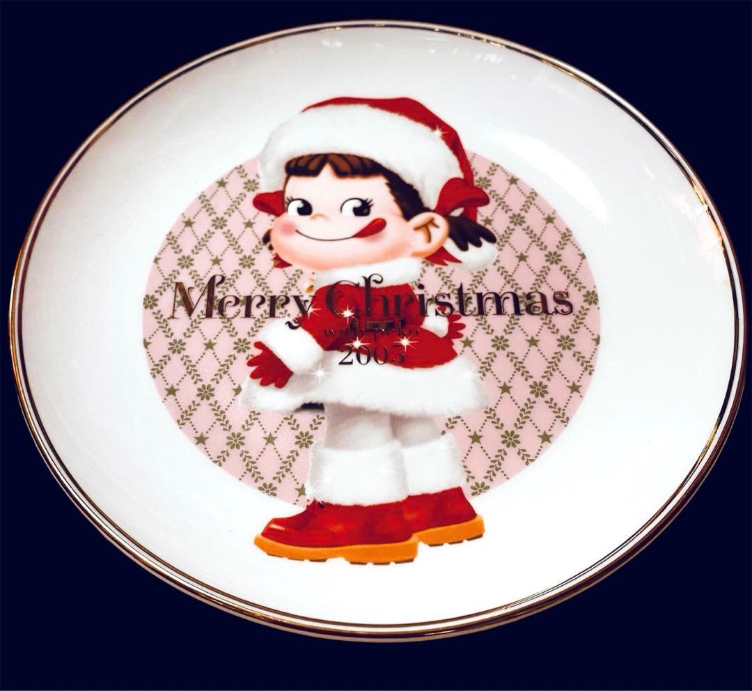レア★不二家ペコちゃんプレート皿　クリスマス柄　6枚