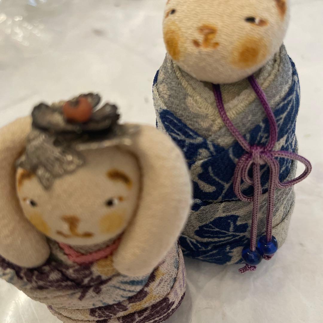 ウサギの布製人形、人形作家