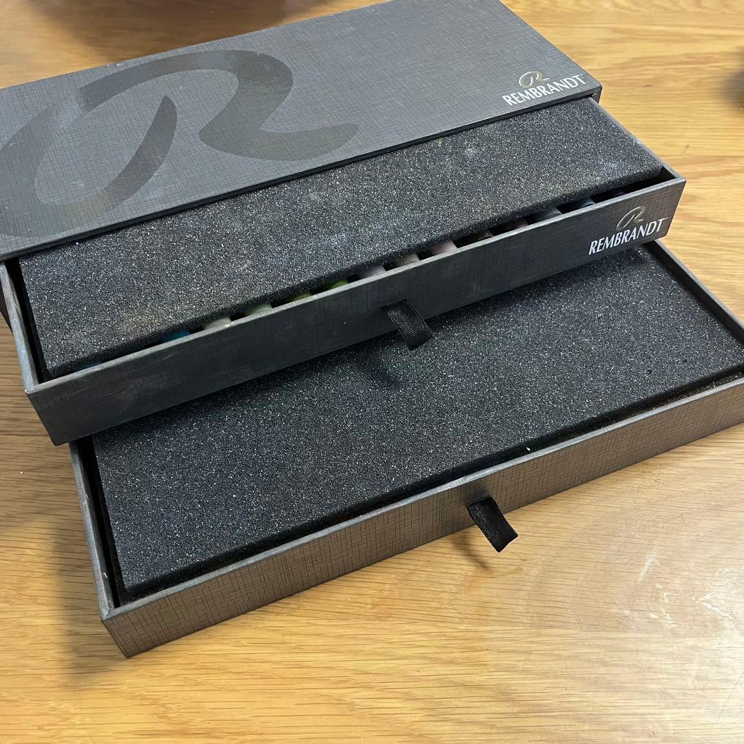 REMBRANDT box2段　 レンブラント　パステル 45色セット　箱　画材