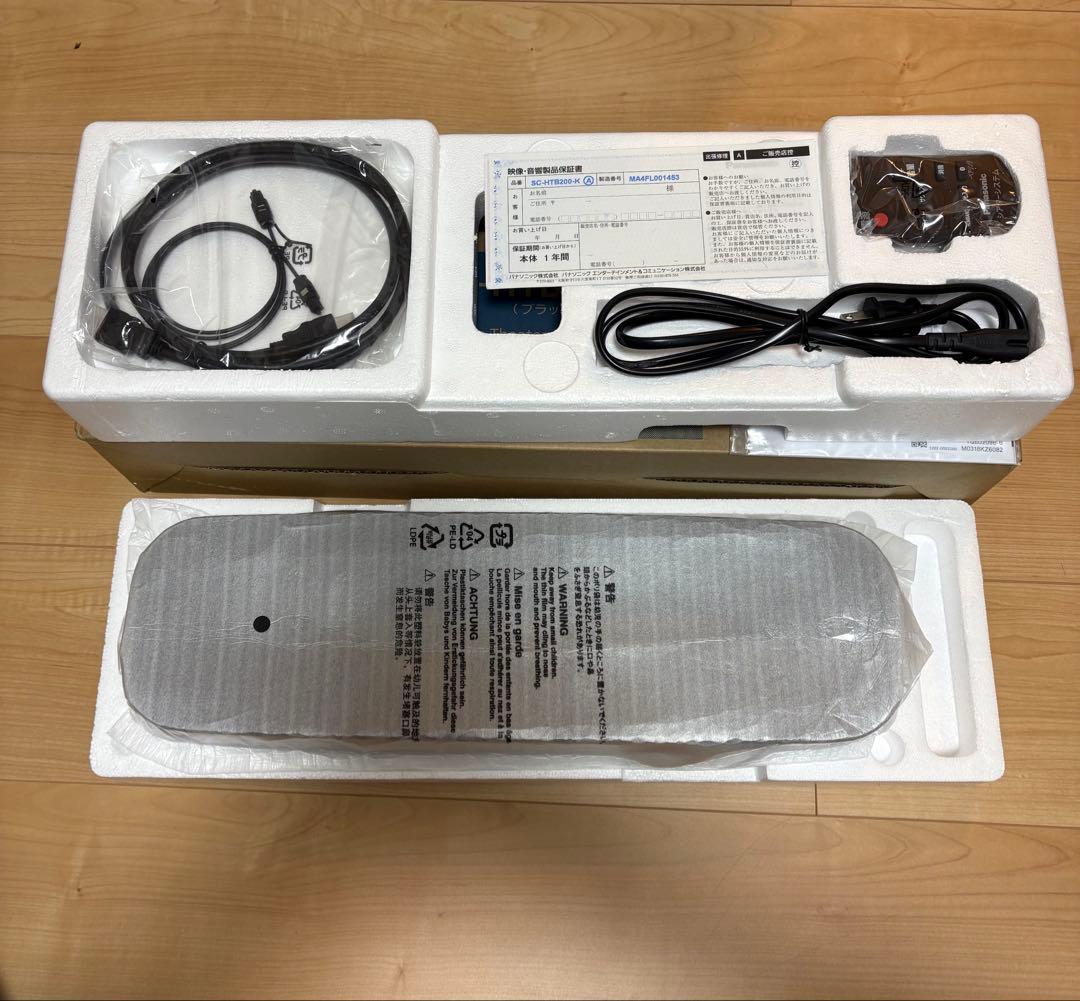 Panasonic SC-HTB200-K サウンドバー