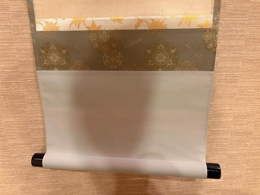立花大亀　茶掛軸　一行　一雨千山潤　茶道具