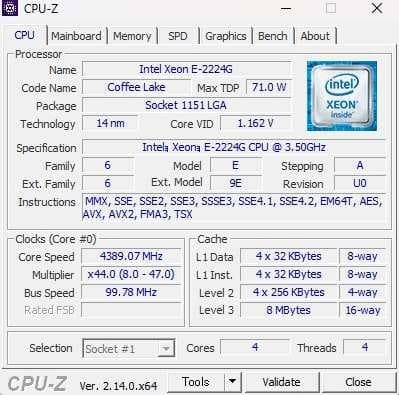 ワークステーション Z2 G4 XEON E-2224G/Nvme SSD256GB HDD2TB