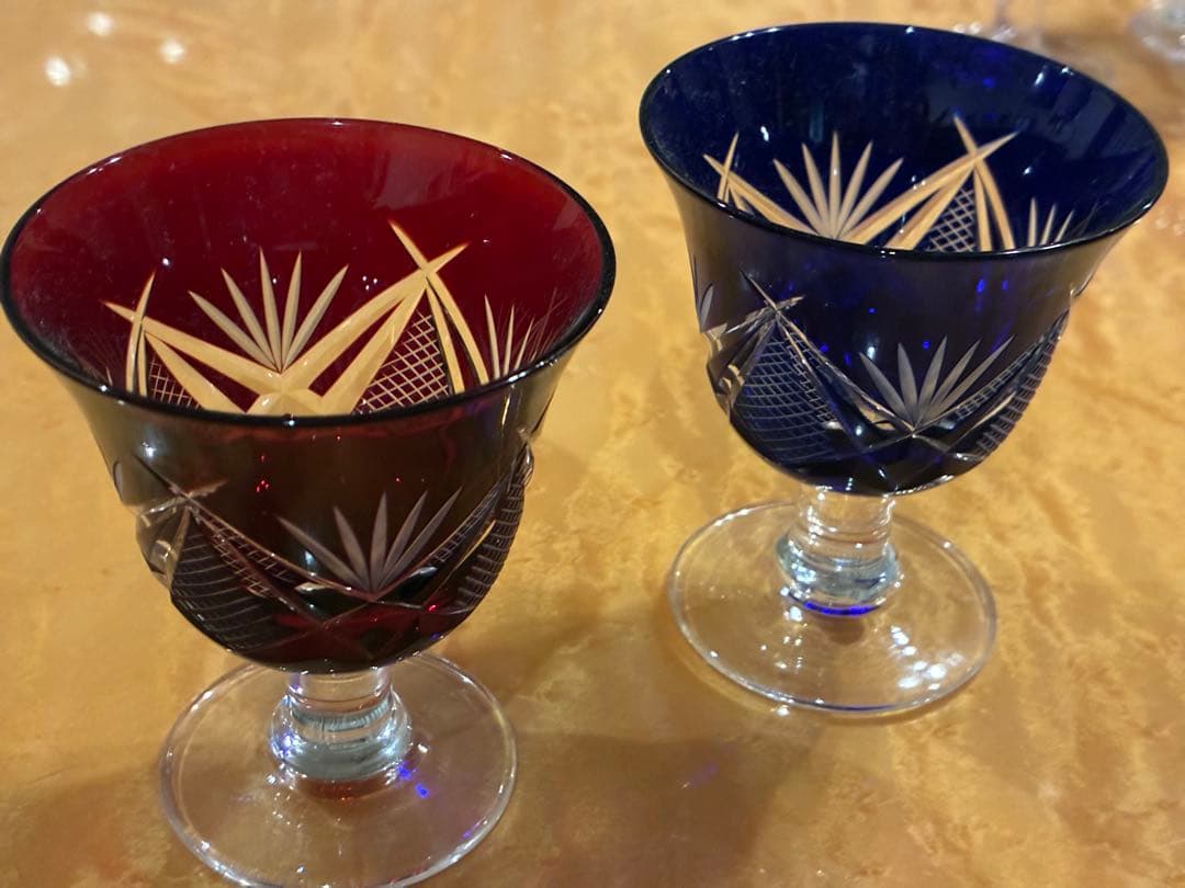 江戸切子　矢部硝子工芸 岳茂 冷酒器 セット
